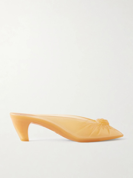  Chloé Chloé - Ruched Tpu Mules - Yellow 