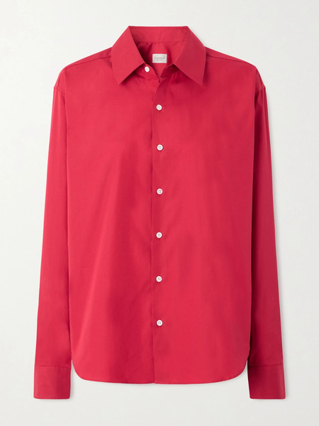  Comme Si Comme Si - Cotton-poplin Shirt - Red 