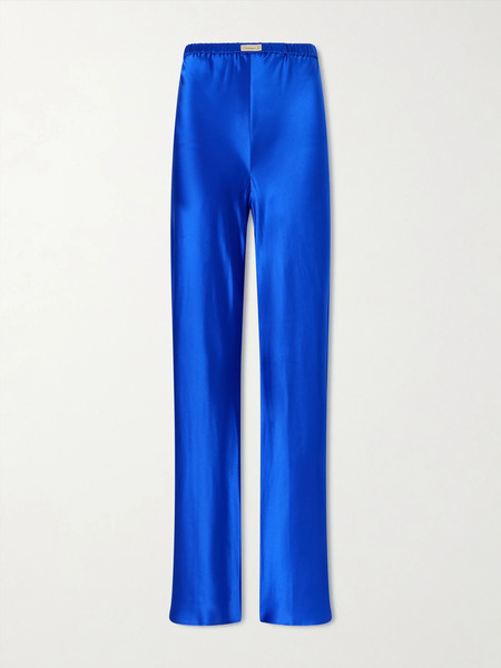  Comme Si Comme Si - Silk-bias Pants - Blue 