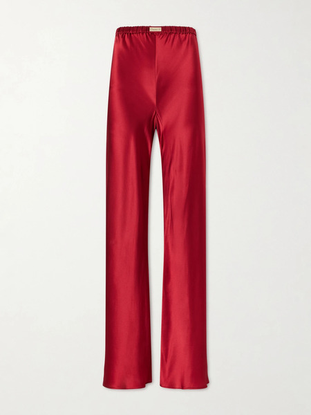  Comme Si Comme Si - Silk-bias Pants - Red 