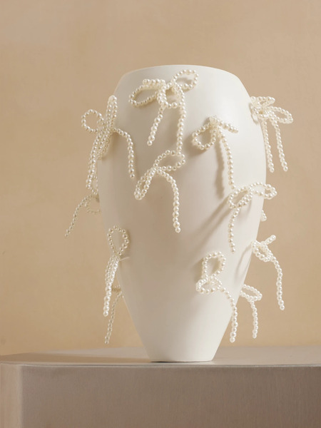  Completedworks Completedworks - Large Embellished Ceramic Vase - White 