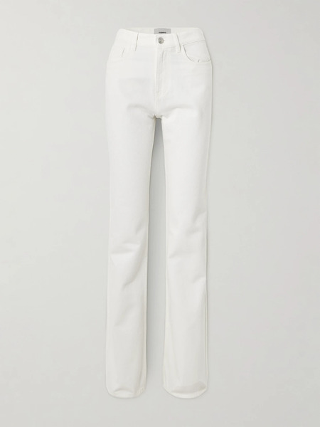  Coperni Coperni - Embellished High-rise Straight-leg Jeans - White 