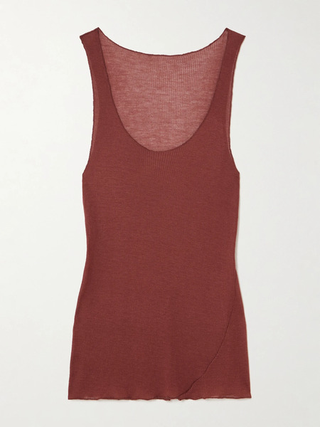  Deiji Studios Deiji Studios - Ribbed-knit Tank - Crimson 
