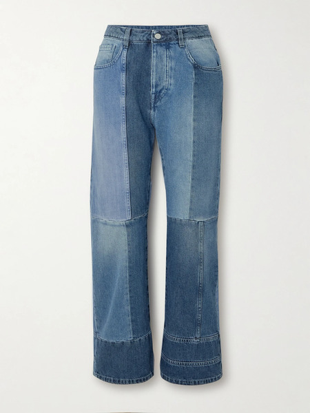  Fortela Fortela - Patchwork Straight-leg Jeans - Blue 