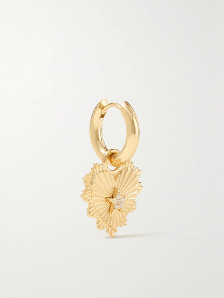  Foundrae Foundrae - 18-karat Gold Diamond Single Earring - One Size 