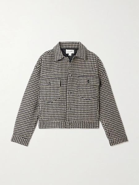  Frame Frame - Houndstooth Tweed Jacket - Black 