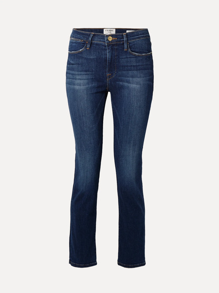  Frame Frame - Le High Cropped Straight-leg Jeans - Mid Denim 