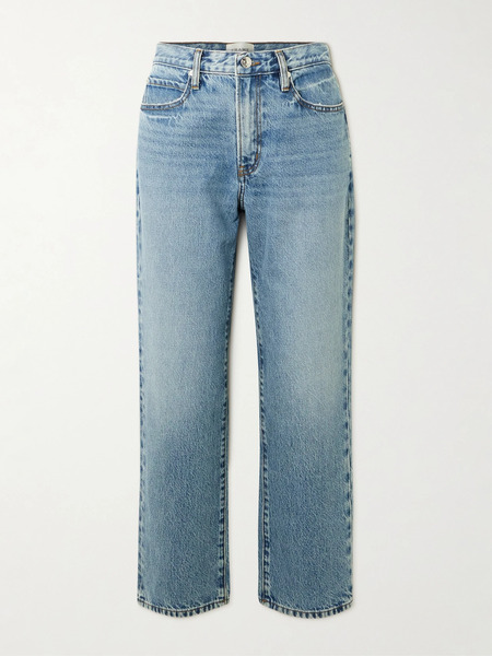  Frame Frame - The Hang Mid-rise Straight-leg Jeans - Mid Denim 