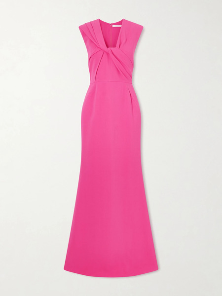  Givenchy Givenchy - Draped Cady Gown - Fuchsia 