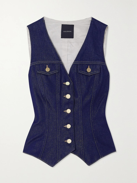  Goldsign Goldsign - Denim Vest - Dark Denim 