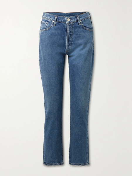  Goldsign Goldsign - + Net Sustain High-rise Straight-leg Jeans - Mid Denim 