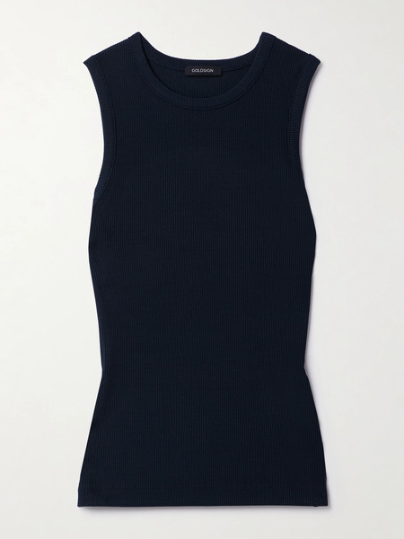  Goldsign Goldsign - Ribbed Stretch-jersey Tank - Navy 