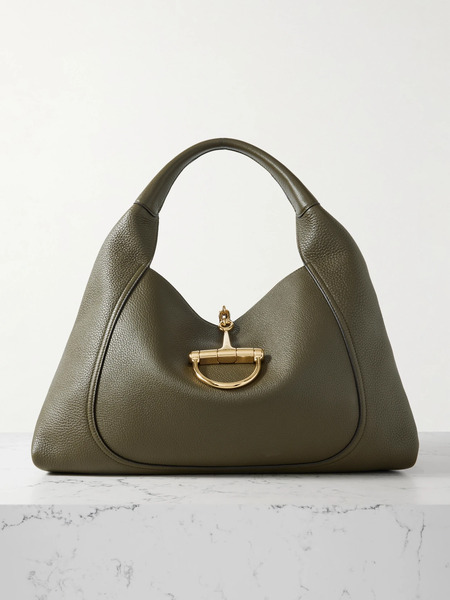  Gucci Gucci - Softbit Maxi Textured-leather Tote - Green 