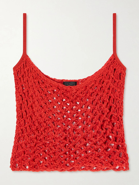  Haight Haight - Clara Open-knit Tank - Red 