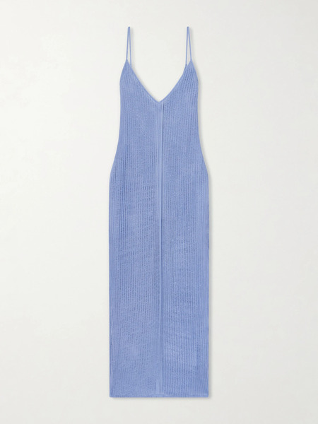  Haight Haight - Luna Open-knit Midi Dress - Blue 