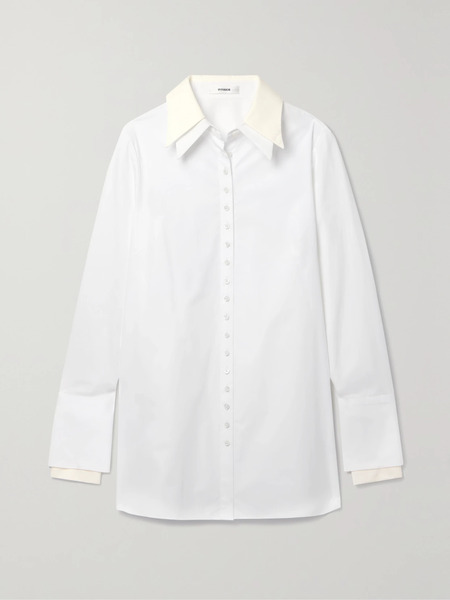  Interior Interior - The Nuno Layered Cotton-poplin Shirt - Cream 