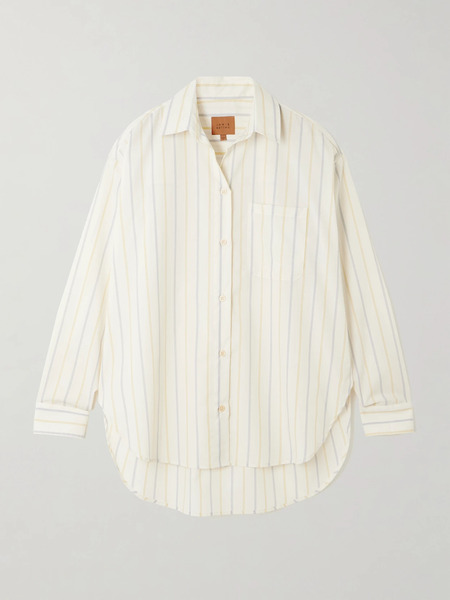  Jamie Haller Jamie Haller - The Essential Striped Cotton-poplin Shirt - Ivory 