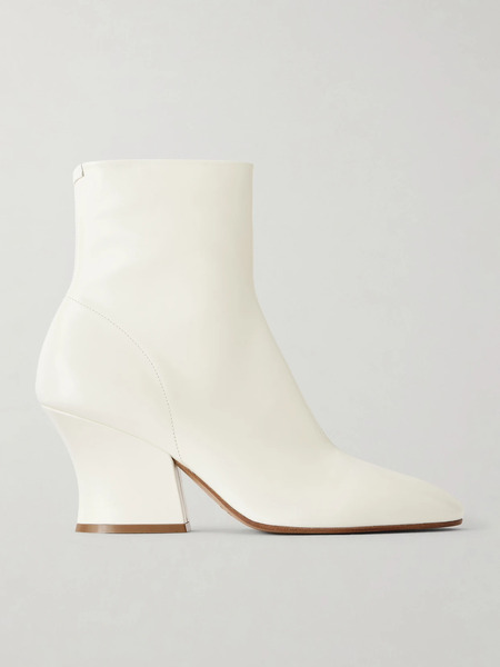  Jil Sander Jil Sander - Lune Leather Ankle Boots - Ivory 