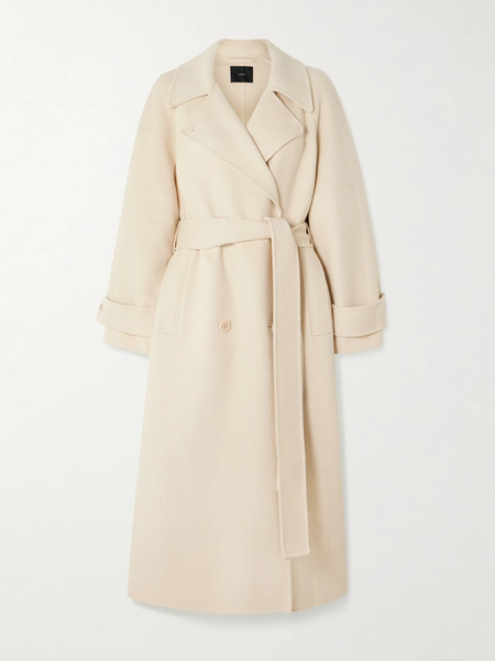  Joseph Joseph - Navarre Belted Wool Coat - Ivory 