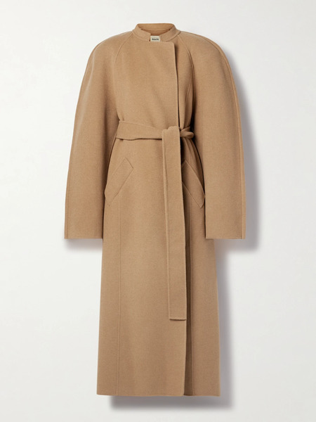  Khaite Khaite - Rothen Oversized Belted Wool Coat - Camel 