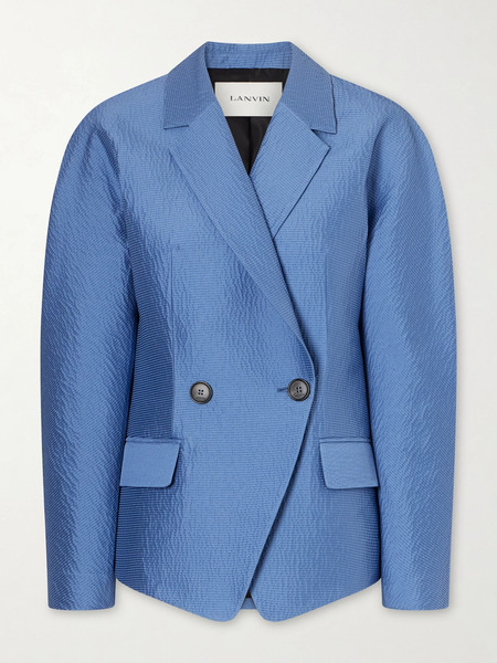  Lanvin Lanvin - Textured-satin Jacket - Blue 