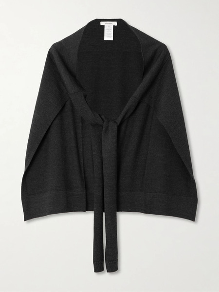  Lemaire Lemaire - Trompe L'ail Wool-blend Scarf - Dark Gray 