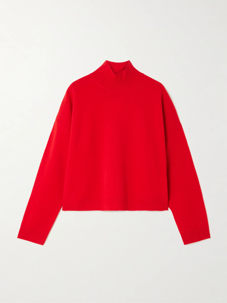  Leset Leset - Jesse Wool Mock Neck Sweater - Red 
