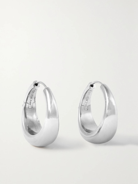  Lié Studio Lié Studio - The Andrea Silver Hoop Earrings - One Size 