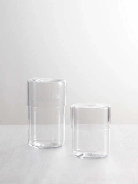  Lobmeyr Lobmeyr - Strnad Set Of Two Crystal Glass Boxes - Clear 