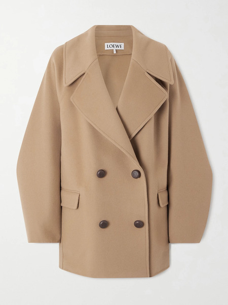  Loewe Loewe - Double-breasted Wool Coat - Camel 