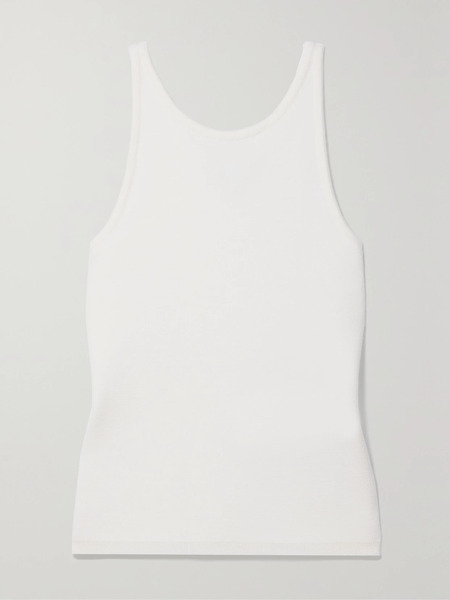  Max Mara Max Mara - Alfeo Stretch Wool-blend Tank - Ivory 