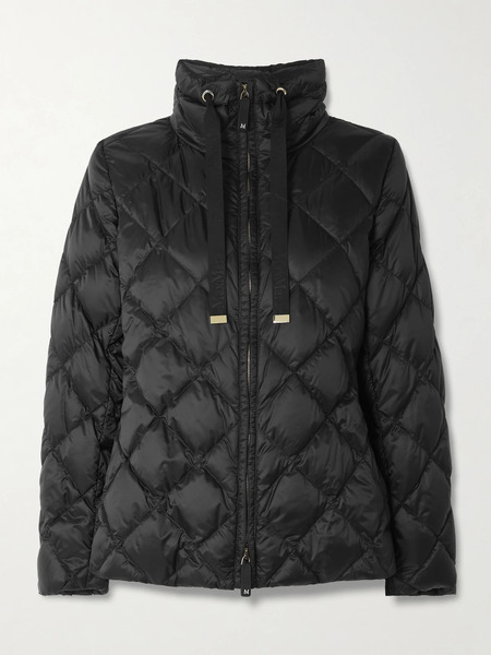  Max Mara Max Mara - Cube Belted Padded Quilted Shell Down Jacket - Black 