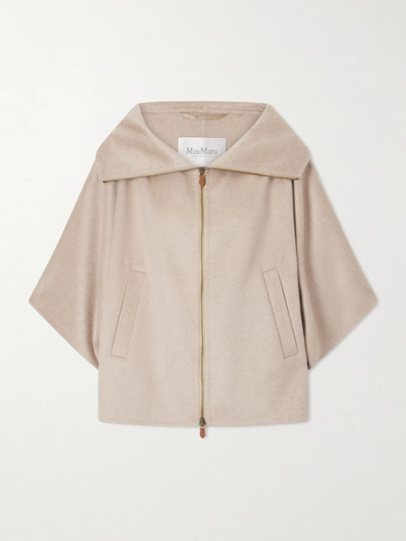  Max Mara Max Mara - Draped Cashmere Short Coat - Sand 