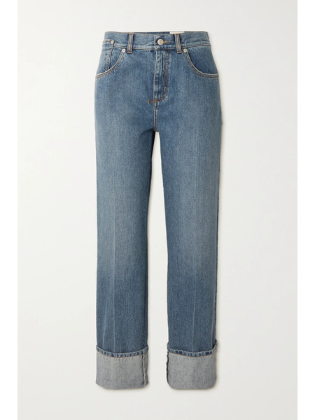  Mcqueen Mcqueen - Mid-rise Straight-leg Jeans - Blue 