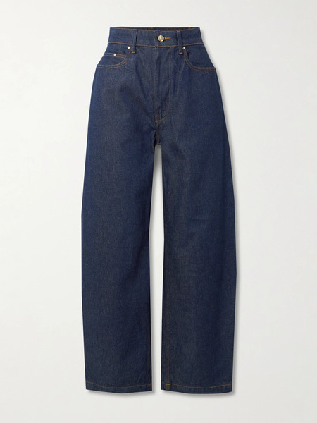  Ossou Ossou - Bends High-rise Barrel-leg Jeans - Indigo 