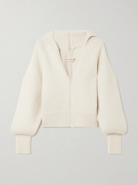  Ossou Ossou - Wader Merino Wool-blend Sweater - Off-white 