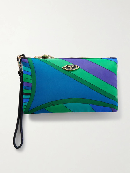  Pucci Pucci - Printed Shell Clutch - Blue 