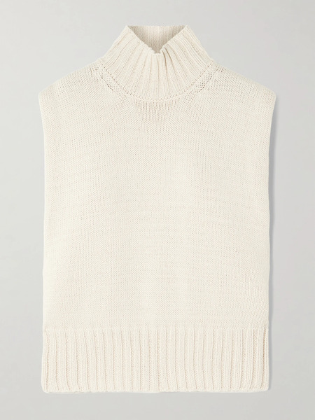  Róhe Róhe - Wool And Cashmere-blend Turtleneck Vest - Cream 