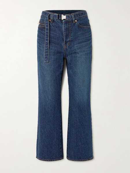  Sacai Sacai - Belted Bootcut Jeans - Blue 