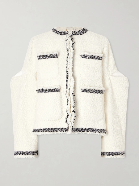  Sacai Sacai - Tweed Jacket - Off-white 