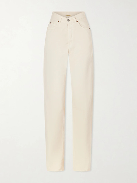  Saint Laurent Saint Laurent - High-rise Wide-leg Jeans - Off-white 