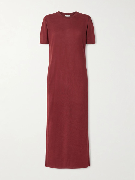  Saint Laurent Saint Laurent - Wool Maxi Dress - Red 
