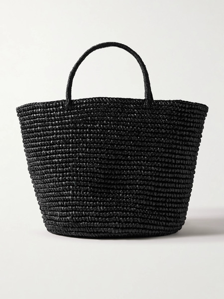  Sensi Studio Sensi Studio - Large Straw Tote - Black 