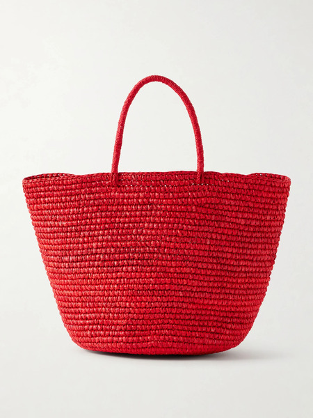  Sensi Studio Sensi Studio - Large Straw Tote - Red 