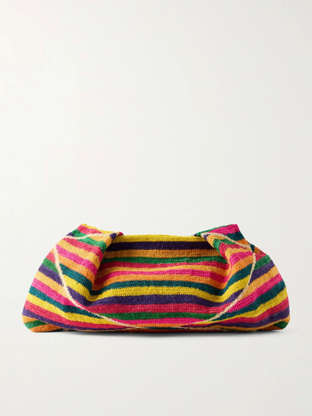  Sensi Studio Sensi Studio - Medium Two-tone Sisal Clutch - Multi 