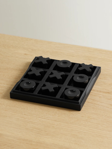  Smythson Smythson - Textured-leather Noughts And Crosses Set - Black 