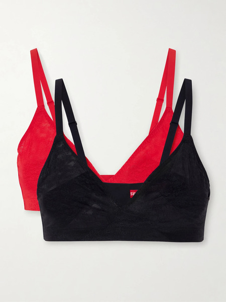  Spanx Spanx - Stretch Lace Triangle Bralette - Black 