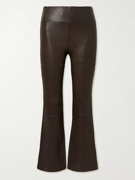  Sprwmn Sprwmn - Leather Flared Pants - Brown 