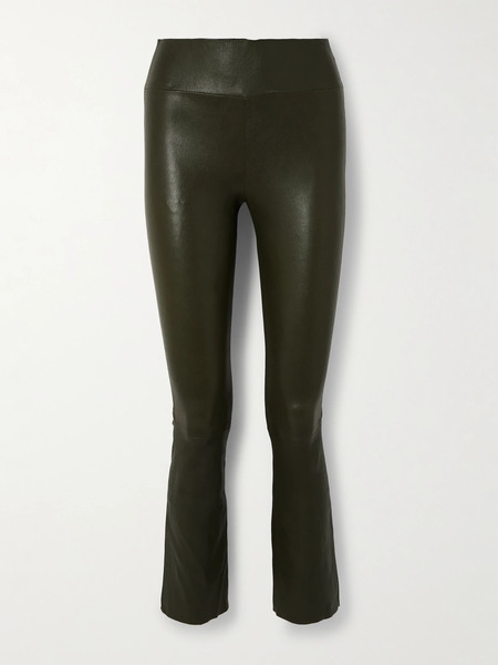  Sprwmn Sprwmn - Leather Flared Pants - Green 