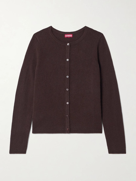  Staud Staud - Midnight Cashmere Cardigan - Chocolate 